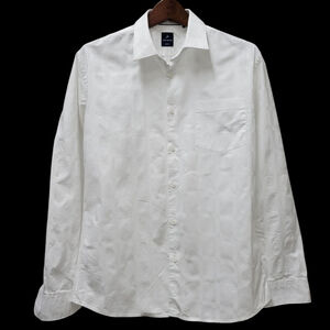 John Miller Men's Slim-Fit 100% Premium Cotton Long-Sleeves Shirt 42CM (Small)